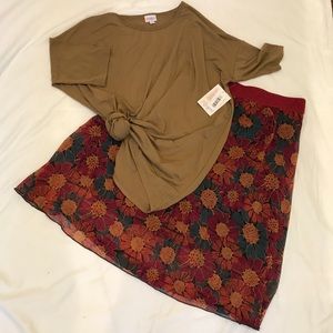 NWT, LuLaRoe “Irma” Tunic, Tan, Size L